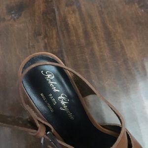 Robert Clergerie Shoes - Robert Clergerie Brown Leather Wedge Shoes Robert Clergerie Shoes - Robert Clergerie Brown Leather Wedge Shoes
